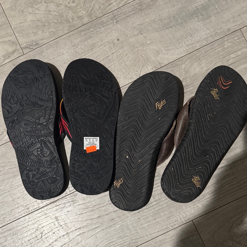 Vans and Flojos men’s Flip Flops - Picture 2 of 2